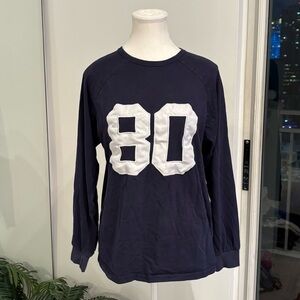 Edikted Navy Top Long Sleeve
